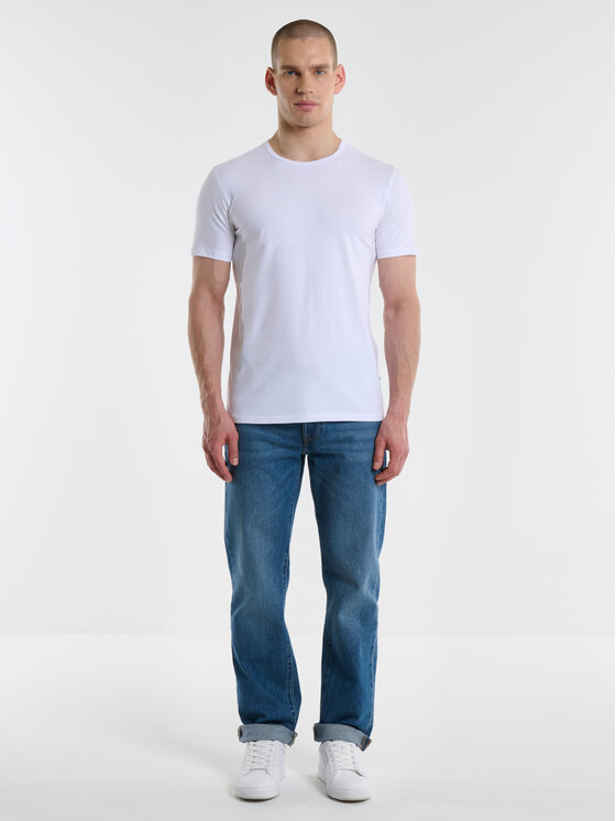 BIG STAR BIG STAR T-Shirt CLASSAC Biały Slim Fit