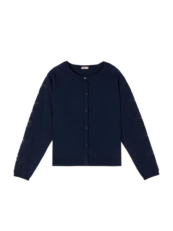 Oltre Oltre Sweter M032J005334N034 Niebieski Regular Fit