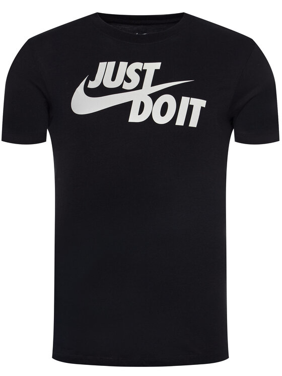 Nike Nike Тишърт Just Do It Swoosh AR5006 Черен Regular Fit