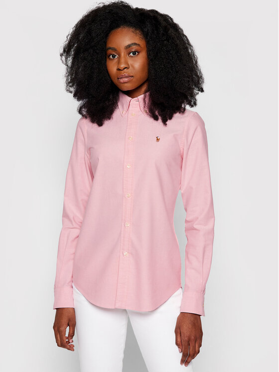 Polo Ralph Lauren Polo Ralph Lauren Košeľa Washed Oxford 211743355 Ružová Slim Fit