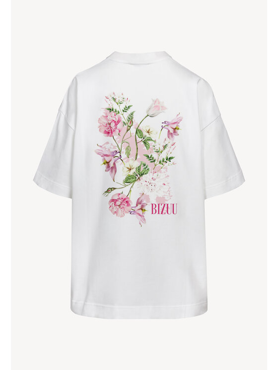 BIZUU BIZUU T-Shirt RIONA Biały Standard Fit