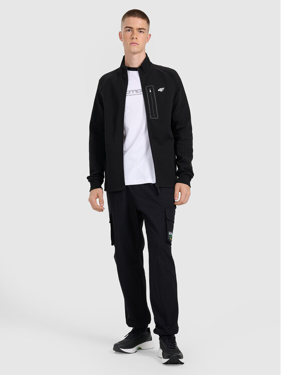 4F 4F Bluza DUO DYNAMICS Czarny Regular Fit