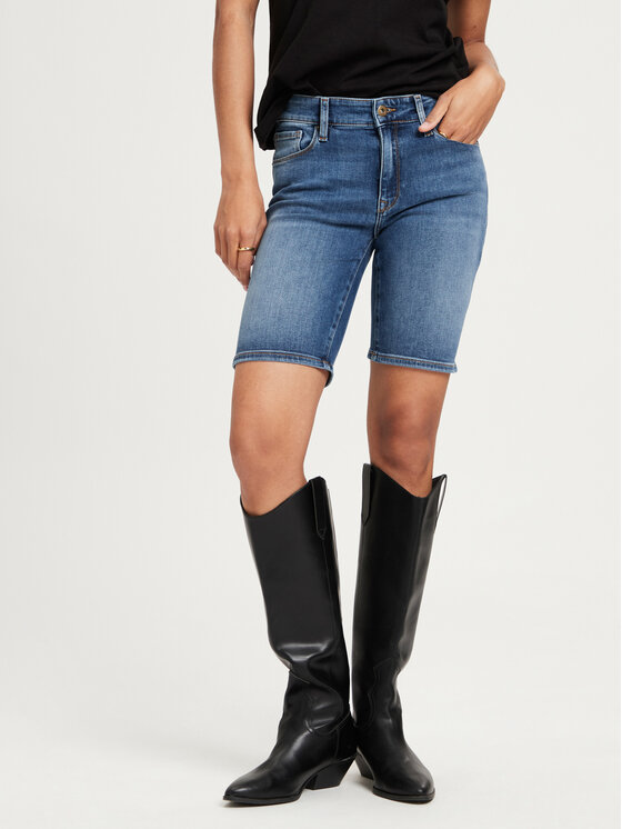 Cross Jeans Cross Jeans Szorty jeansowe P 528-006 Niebieski