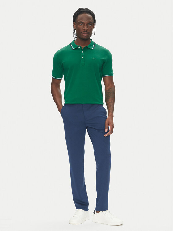Lindbergh Lindbergh Polokošeľa 30-404010 Zelená Relaxed Fit