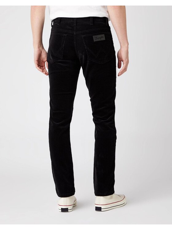 Wrangler Wrangler Pantaloni di tessuto TEXAS SLIM Nero Slim Fit