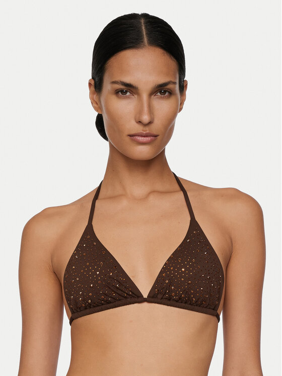 Guess Guess Vrchní část bikin E6GJ34 MC040 Hnědá