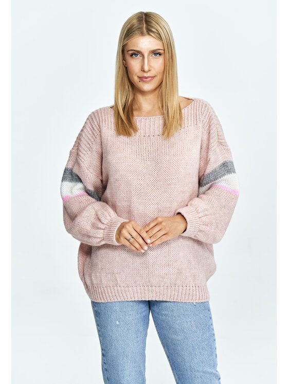 FIGL FIGLFIGL Maglione M909 Rosa Oversize