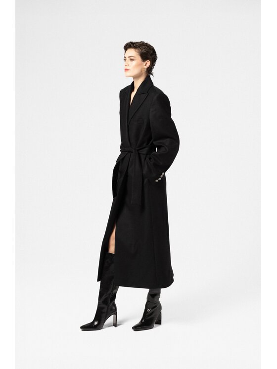 LE POSSÉ LE POSSÉ Cappotto di transizione PDMZWIK Nero Structured Fit