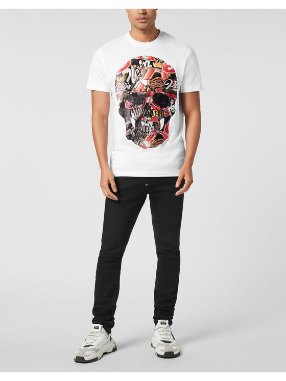 PHILIPP PLEIN PHILIPP PLEIN T-shirt 26175 Bianco Regular Fit