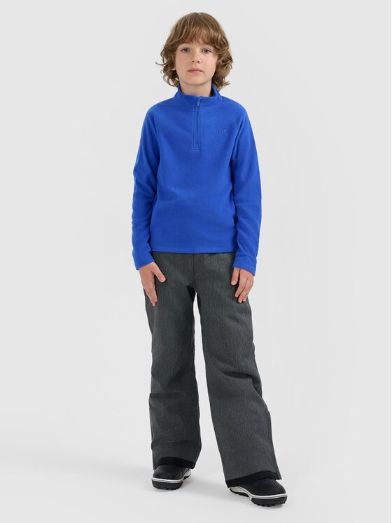 4F 4F Felpa di pile 4FJRAW25UFLEM072-36S Blu Regular Fit
