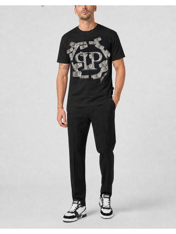 PHILIPP PLEIN PHILIPP PLEIN T-Shirt 31090 Czarny Regular Fit