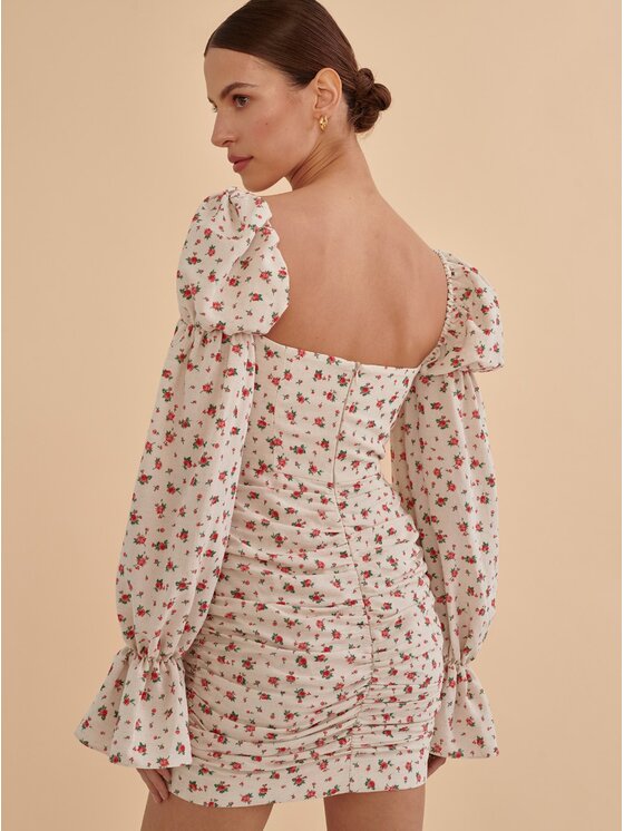 La Mania La Mania Abito da cocktail MARISOLE 2 Beige Classic Fit