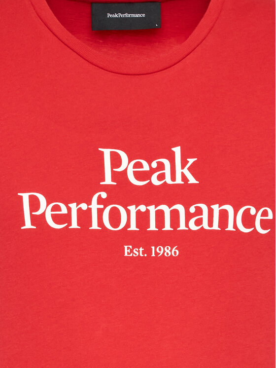 Peak Performance Peak Performance T-Shirt Original G77692400 Czerwony Slim Fit