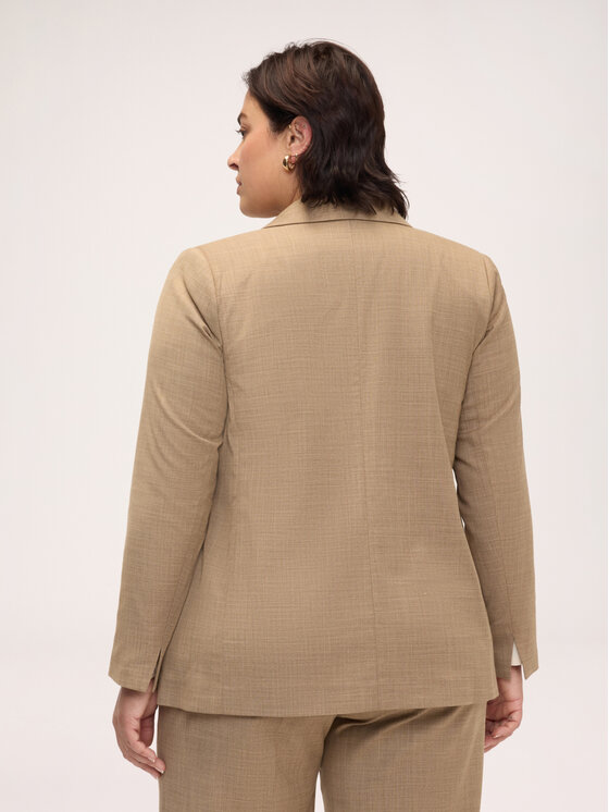 Fiorella Rubino Fiorella Rubino Marynarka Q054T000304N0R2 Kremowy Regular Fit