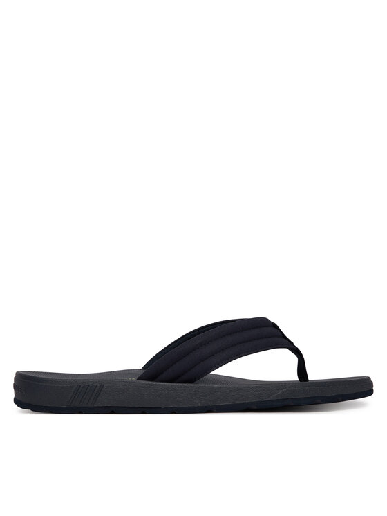 Tommy Hilfiger Tommy Hilfiger Žabky Molded Hilfiger Lth Beach Sandal FM0FM05802 Tmavomodrá