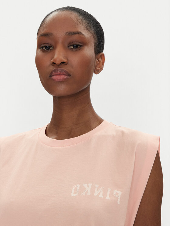 PINKO PINKO Marškinėliai 104268 A2C0 Rožinė Regular Fit
