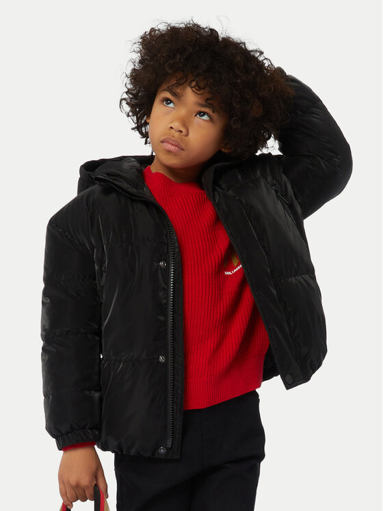 Karl Lagerfeld Kids Zimné bundy Z30274 D Čierna Regular Fit