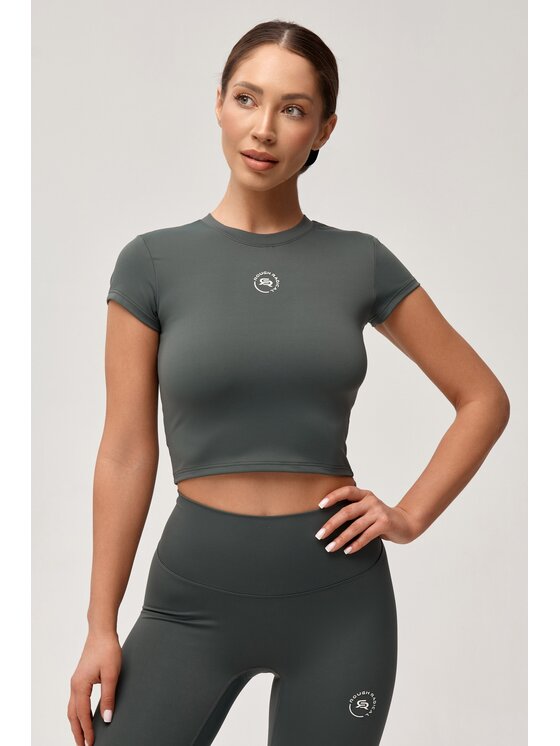 ROUGH RADICAL ROUGH RADICAL Maglietta tecnica ZOYA CLASSIC Verde scuro Slim Fit
