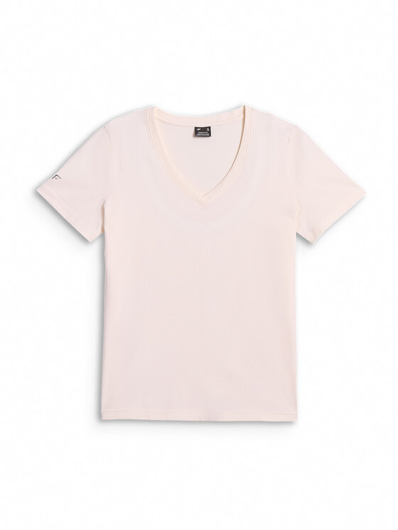 4F 4F T-Shirt BASIC+ Kremowy Regular Fit