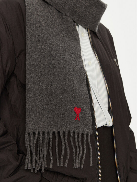 AMI Paris AMI Paris Sciarpa BFUSF405.334 Grigio