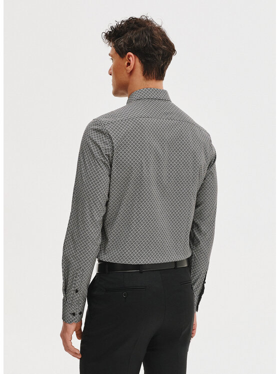 Pako Lorente Pako Lorente Koszula P25SF-1X-025 Szary ciemny Slim Fit