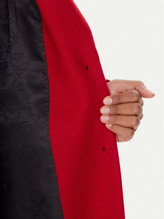 HUGO HUGO Vilnonis paltas Mojeni 50547691 Raudona Relaxed Fit
