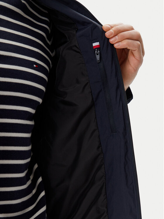 Tommy Hilfiger Tommy Hilfiger Kevad-sügis jope MW0MW39198 Tumesinine Regular Fit