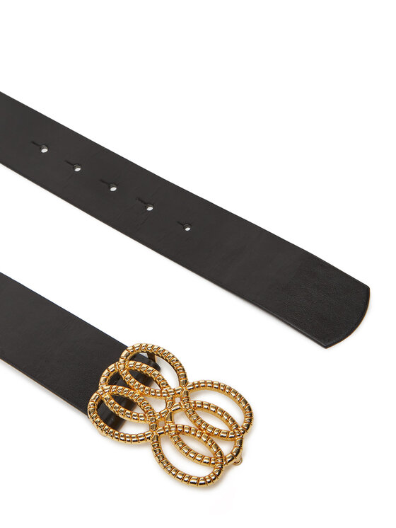 Pieces Pieces Ζώνη Γυναικεία Pctunja Wide Jeans Belt 17158014 Μαύρο