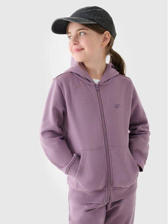 4F 4F Mikina 4FJWMM00TSWSF1315-51S Fialová Regular Fit