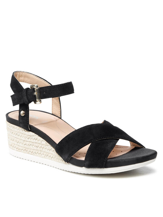 Geox Espadrile D Ischia Corda C D02HHC 00022 C9999 Negru La Reducere si Transport Gratuit Espadrile 2023-10-02 3