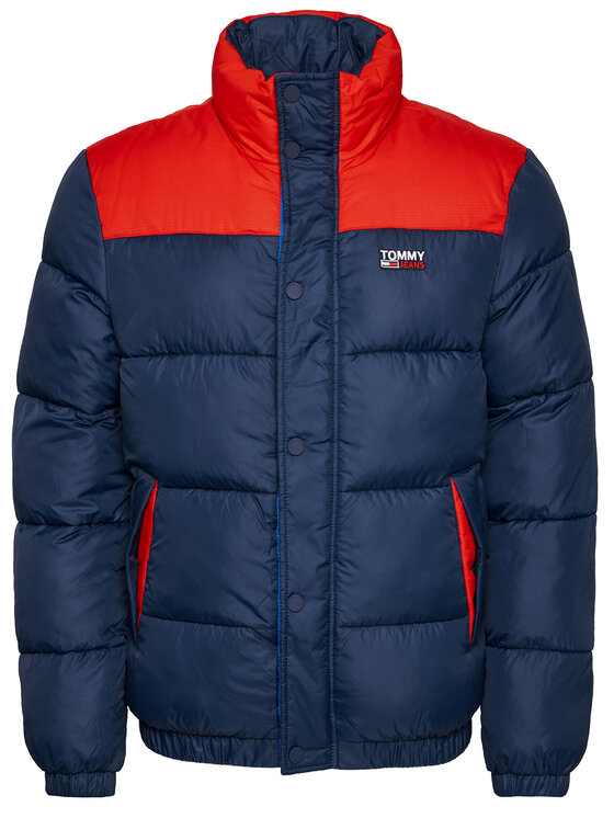 Tommy Jeans Pūkinė striukė Corp DM0DM09379 Tamsiai mėlyna Regular Fit •  Modivo.lt