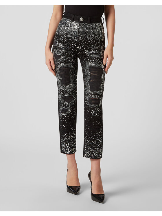 PHILIPP PLEIN PHILIPP PLEIN Džínsy 9057 Čierna