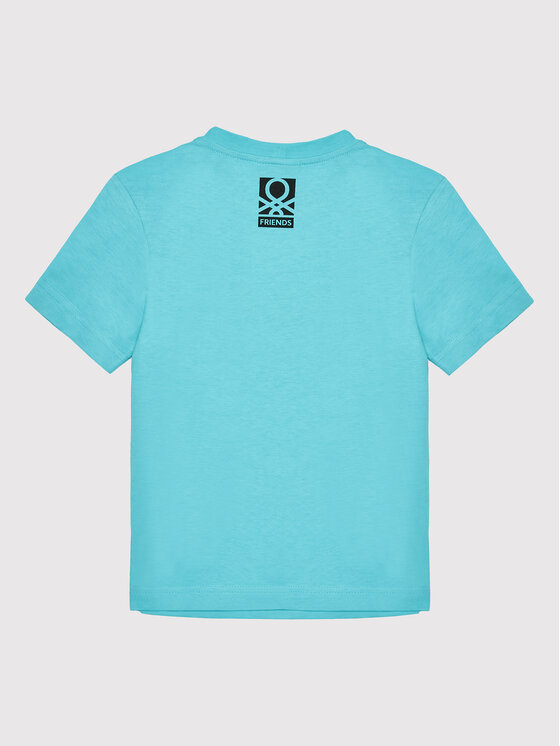 United Colors Of Benetton United Colors Of Benetton Tričko 3096C1059 Modrá Regular Fit