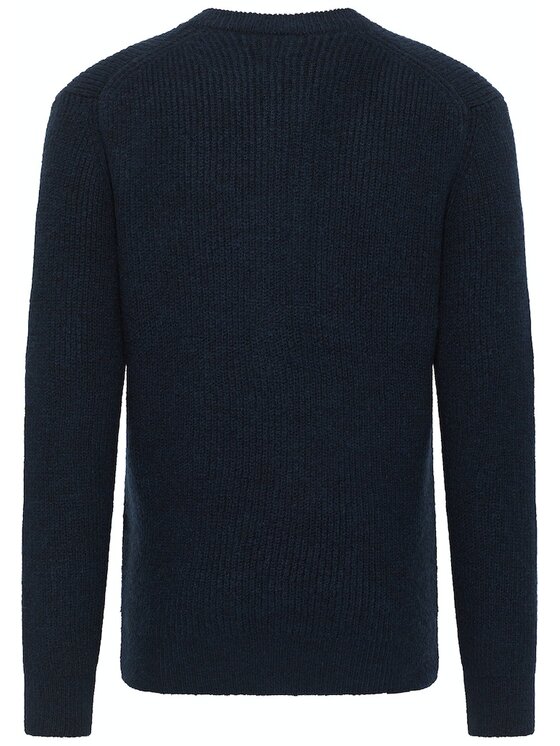 Mustang Mustang Sweter Style Emil C Henley Granatowy Regular Fit