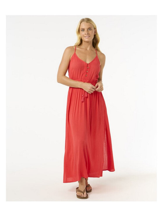 Rip Curl Rip Curl Sukienka letnia Classic Surf Maxi Dress Czerwony Relaxed Fit