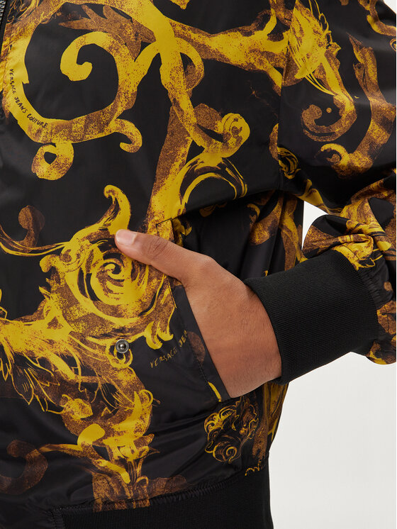 Versace Jeans Couture Versace Jeans Couture Bomber stila jaka 76GAS407 Melns Regular Fit