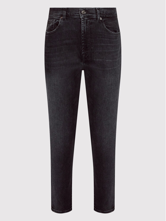 7 For All Mankind 7 For All Mankind Traperice Malia JSA7C320LB Crna Relaxed Fit