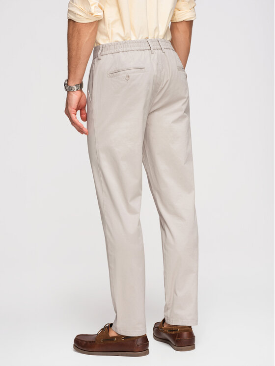Ombre Ombre Chinosy OM-PACP-0293 Beżowy Chino Fit