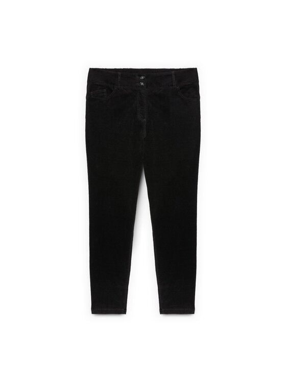 Fiorella Rubino Fiorella Rubino Spodnie materiałowe P013T005077N033 Czarny Slim Fit
