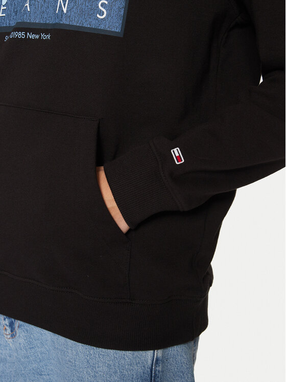 Tommy Jeans Tommy Jeans Μπλούζα Dna Flag Twist DM0DM21100 Μαύρο Regular Fit