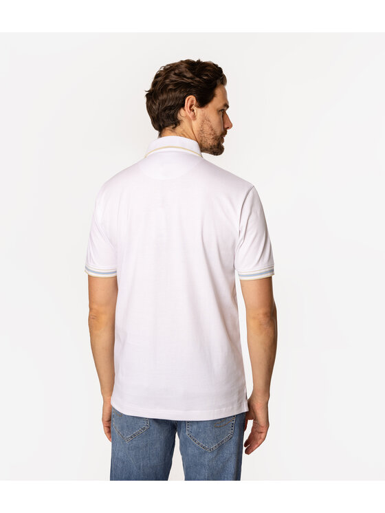 Lee Cooper Lee Cooper Polo TOR 5001 Biały Regular Fit