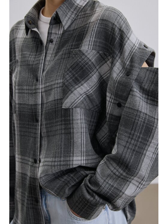 Estro Estro Camicia ER00119329 Grigio Loose Fit