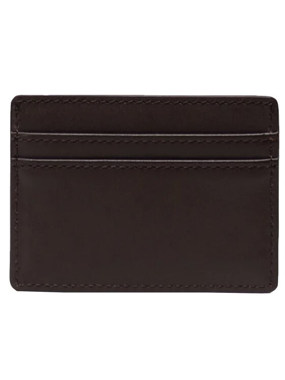 Herschel Herschel Portafoglio piccolo da uomo Herschel Charlie Leather RFID Wallet Marrone