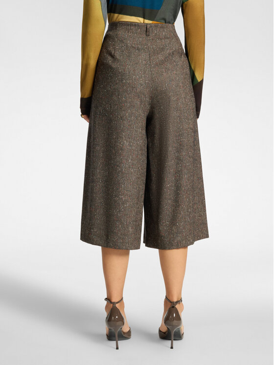 Elena Mirò Elena Mirò Pantaloni di tessuto P080P000626N001 Marrone Flared Fit