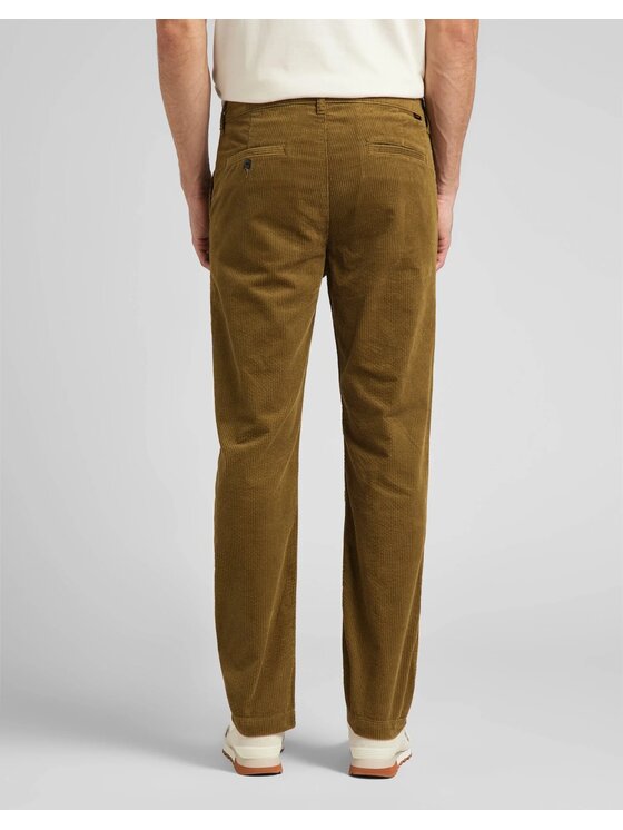 Lee Lee Pantaloni di tessuto CHINO Marrone Regular Fit