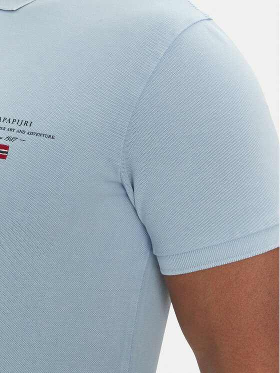 Napapijri Napapijri Polo särk Elbas NP0A4GDL Sinine Regular Fit