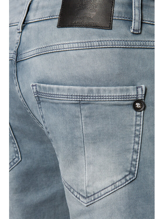 Lancerto Lancerto Jeansy Bryson Szary Slim Fit