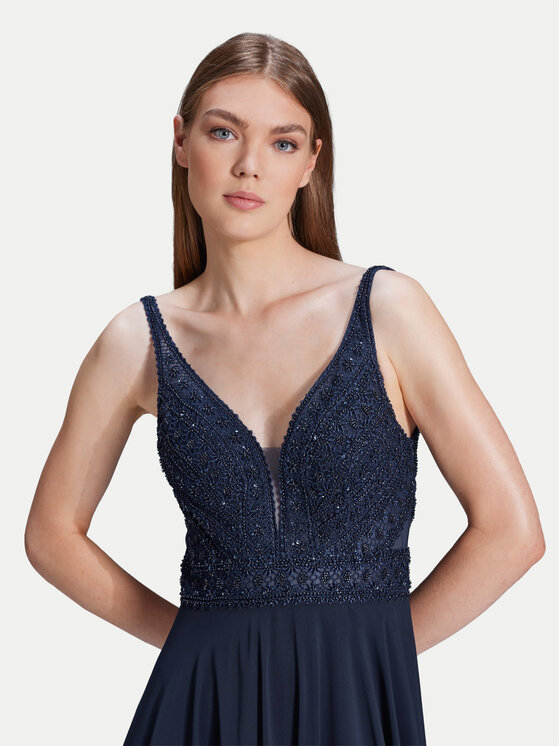 Hey Kyla Swing Večernja haljina 5AH005HK Tamnoplava Slim Fit