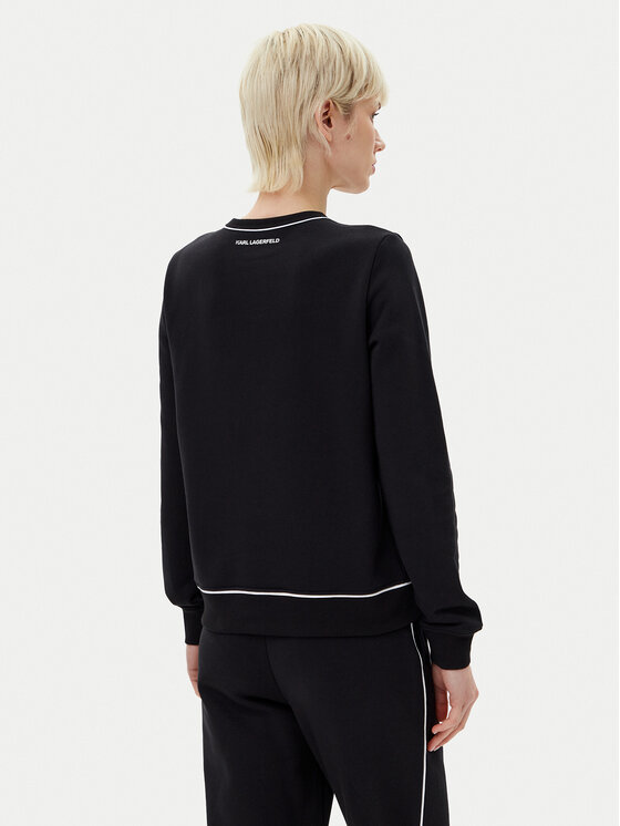 KARL LAGERFELD KARL LAGERFELD Світшот A2W20066 Чорний Regular Fit