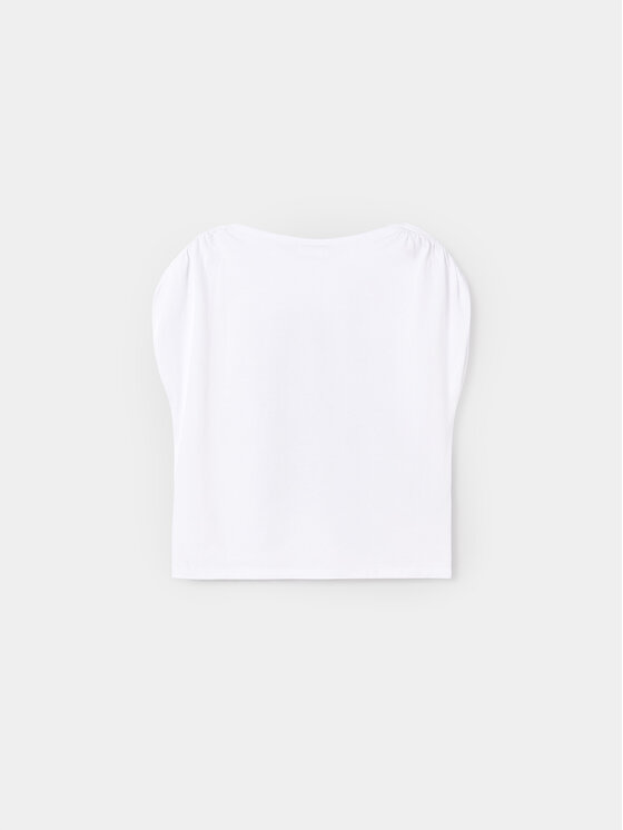 Mayoral Mayoral Μπλουζάκι 6011 Λευκό Regular Fit